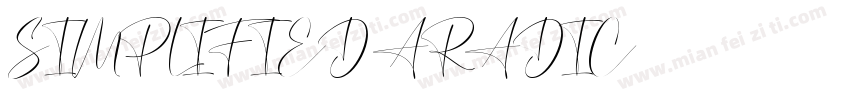 SIMPLIFIED ARADIC字体转换